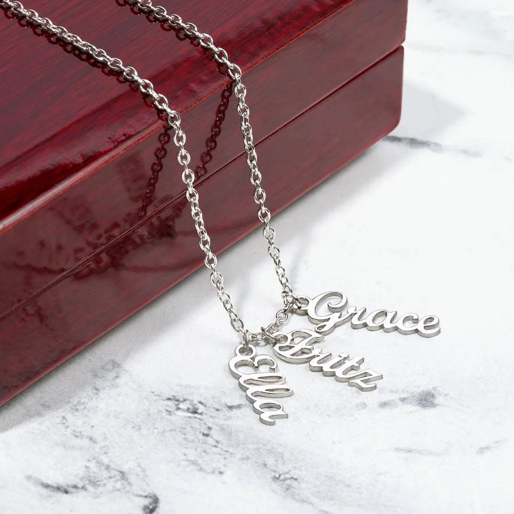 Matriarch Of The Family, To Grandma Gift, Custom Multi Grandchildren Name Necklace