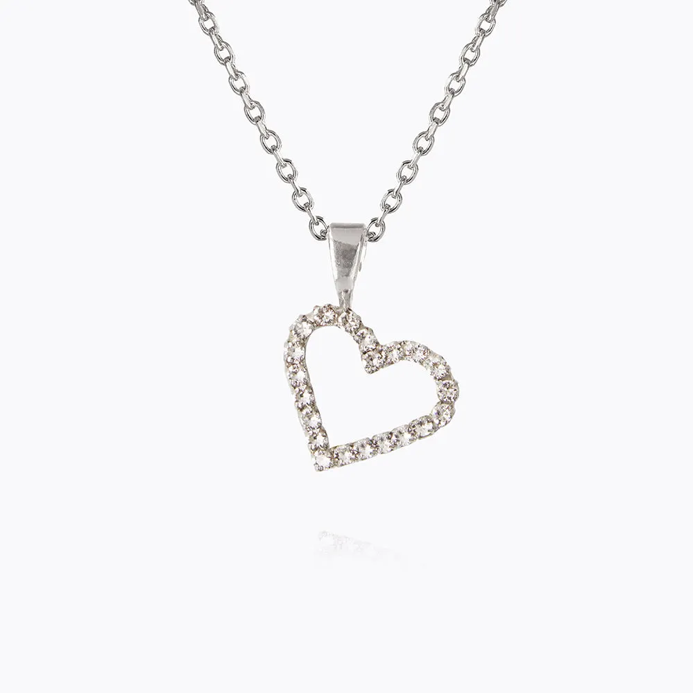 Mini Sweetheart Necklace / Crystal