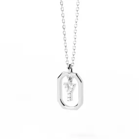 Moissanite Initial Y Dangle Pendant Necklace