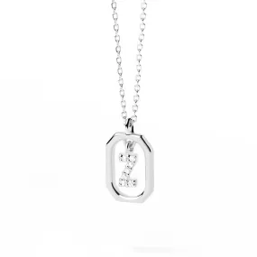 Moissanite Initial Z Dangle Pendant Necklace