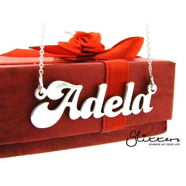 Personalised Sterling Silver Name Necklace-Font 3