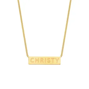 Personalized Bar Necklace