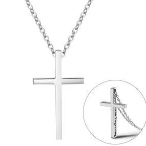 Personalized Cross Name Necklace - Christian Cross Necklace With Engraving