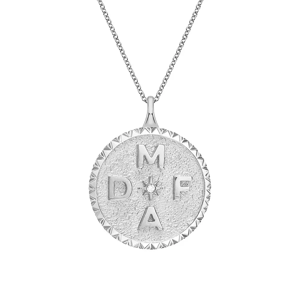 Personalized Initial Medallion Necklace