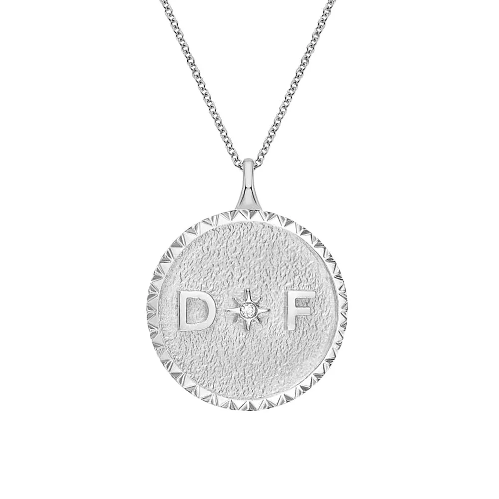 Personalized Initial Medallion Necklace