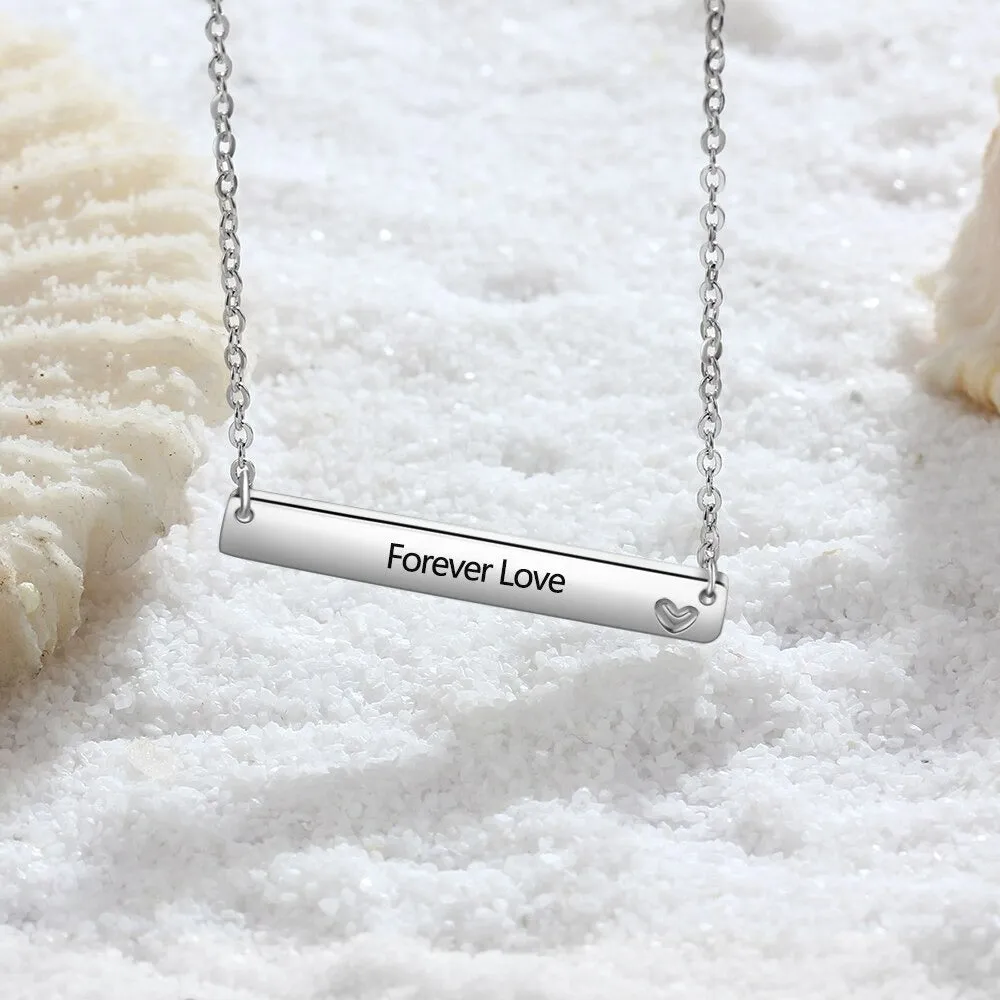 Personalized Name Necklace Strip Shape