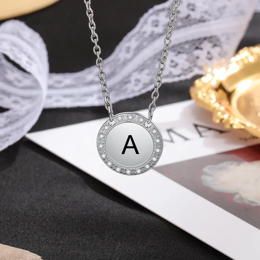 Personalized Necklace With Zirconia