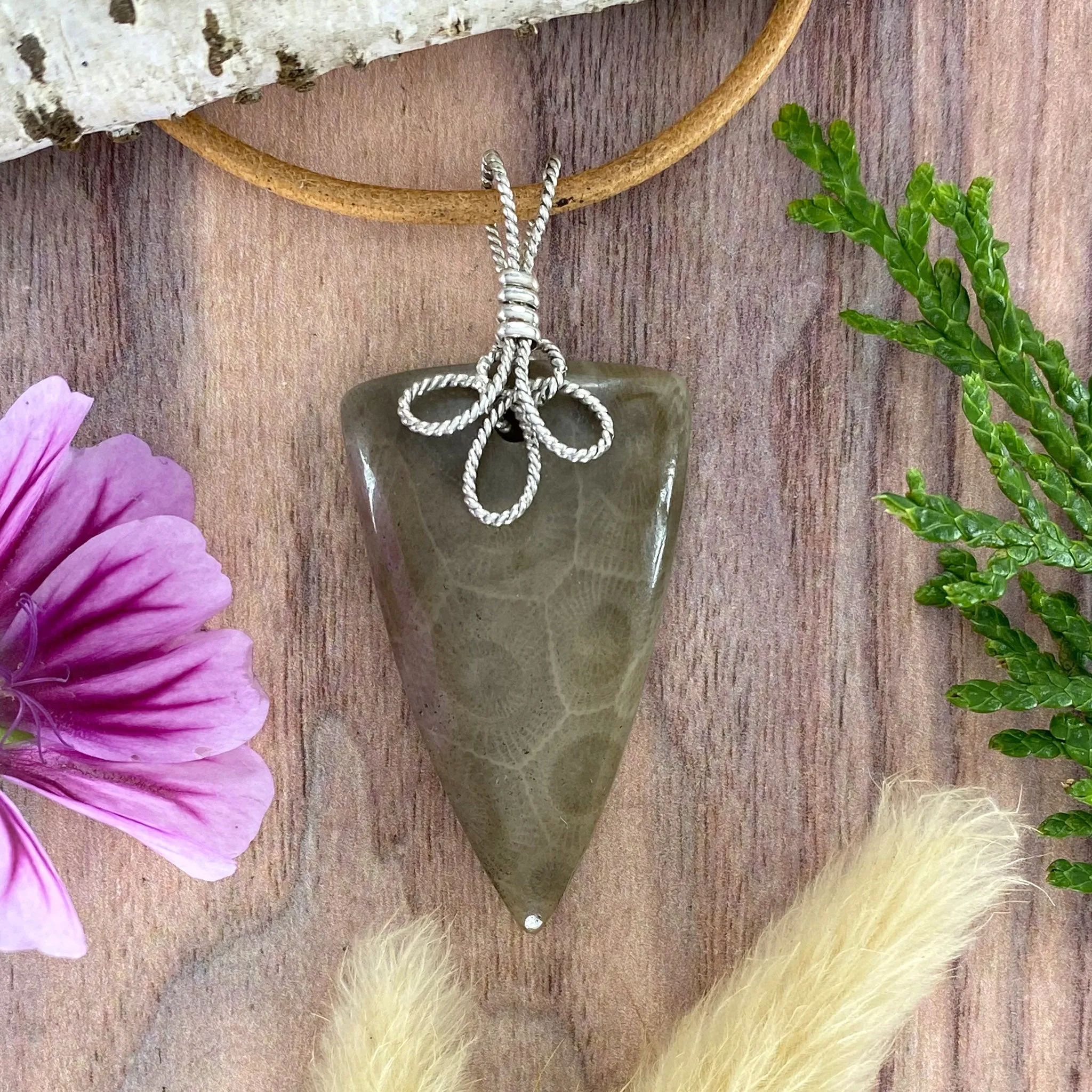 Petoskey Stone Pendant Necklace