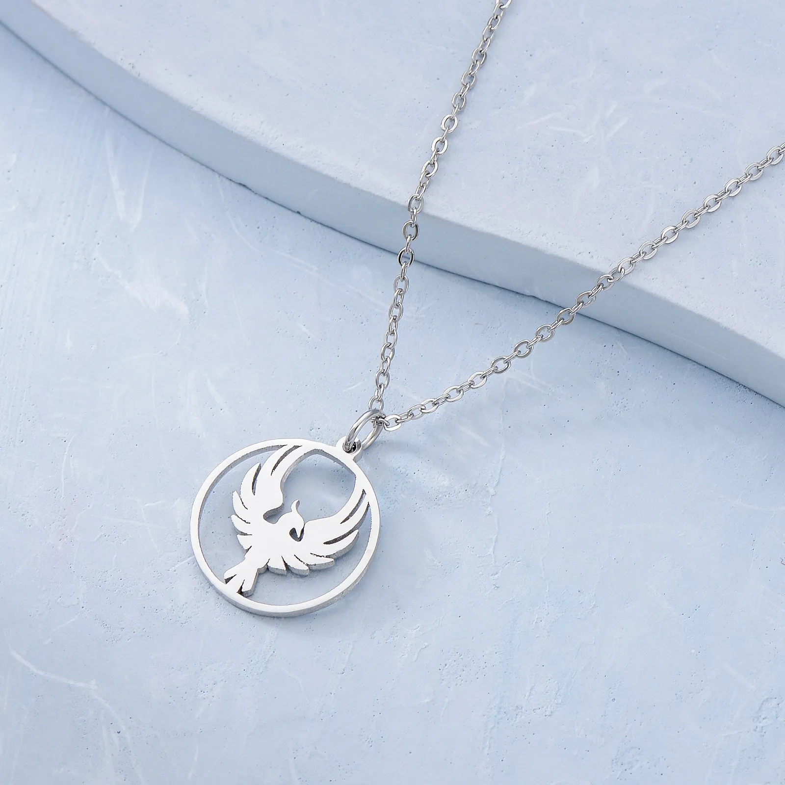 Phoenix Necklace Rising Phoenix Pendant Dainty Phoenix Jewelry S925 Silver Gift