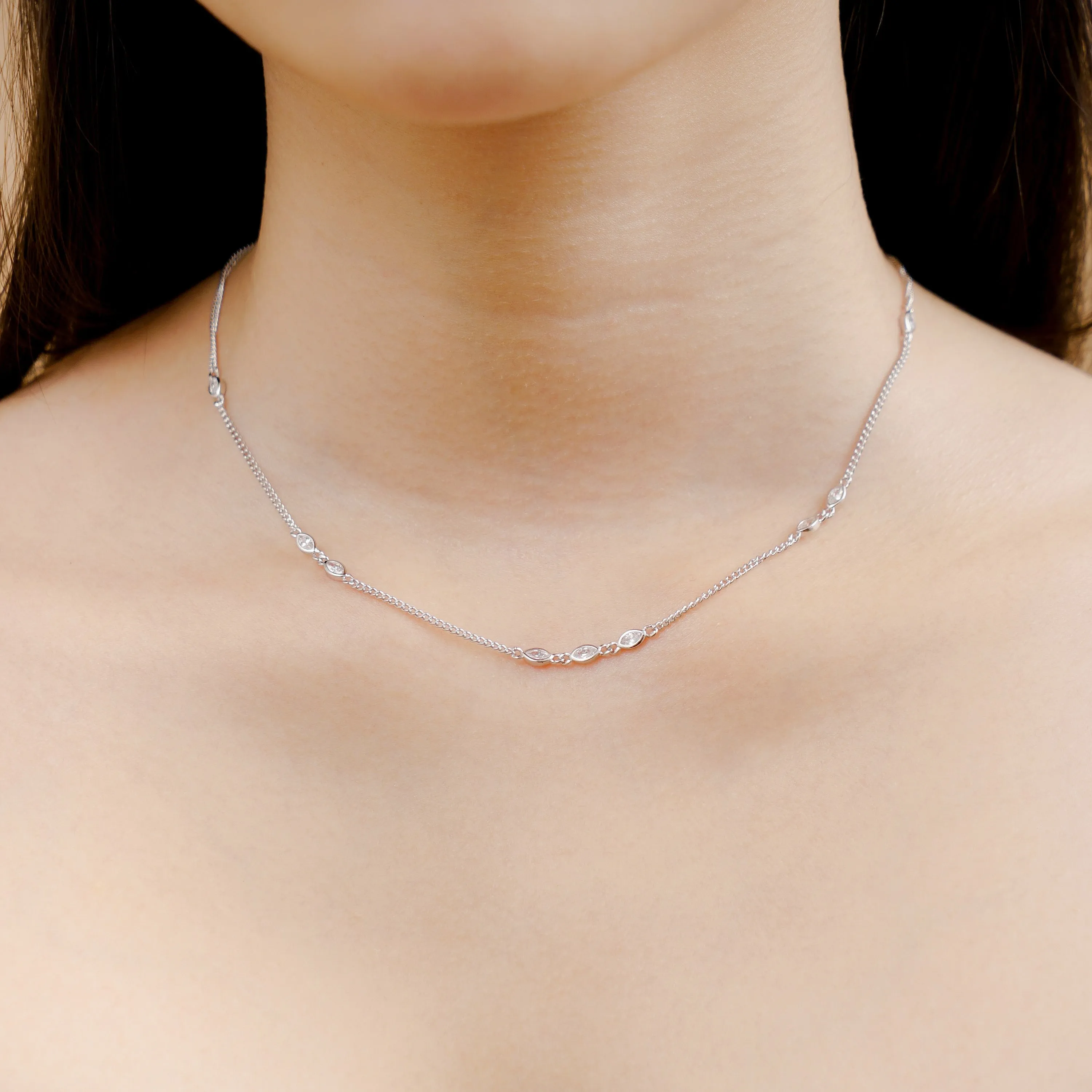 Quinn Marquise Necklace