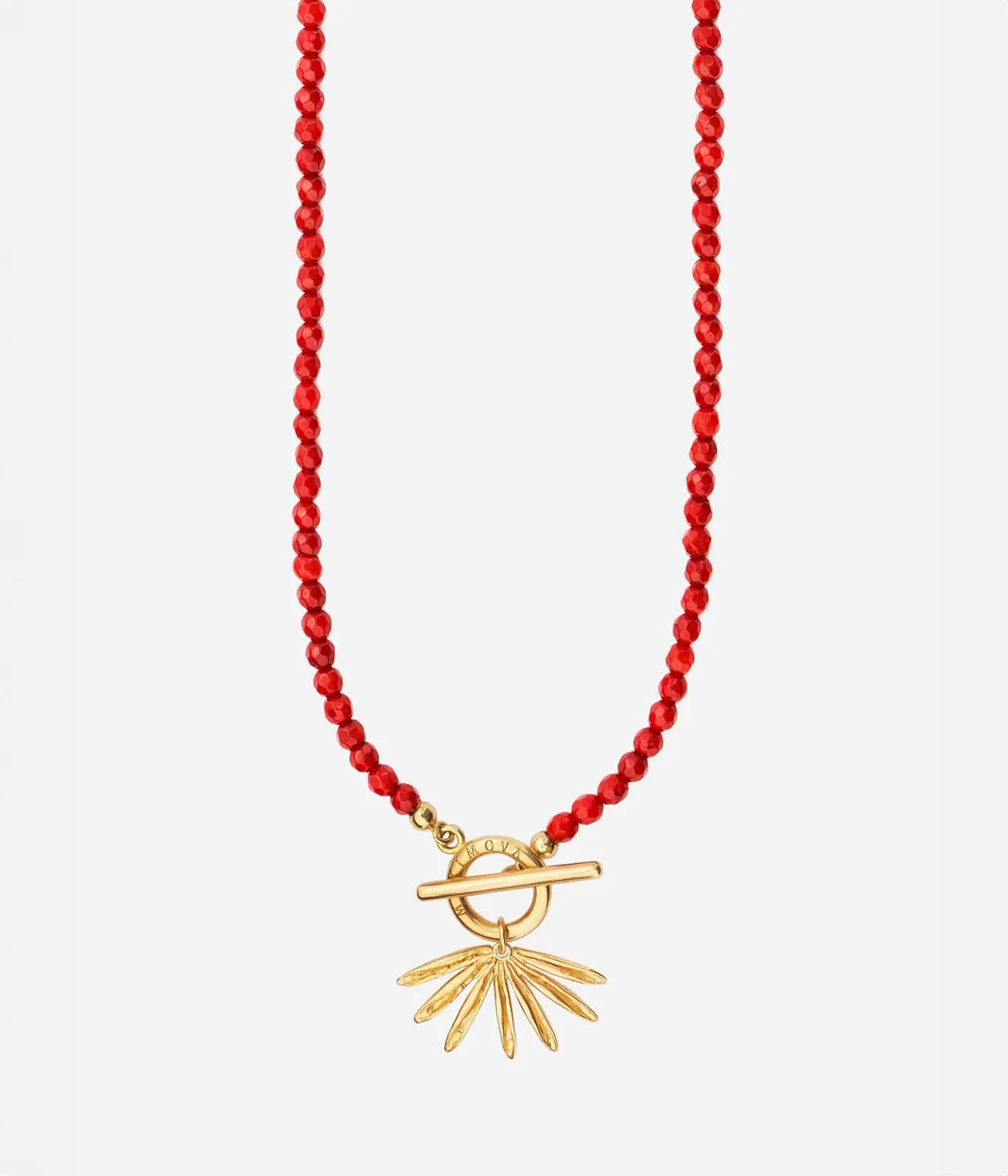 Radiant Red Sun Siren Statement Necklace - Chic Bohemian Elegance