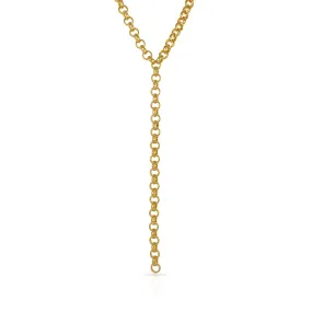 Rolo Chain Lariat Necklace