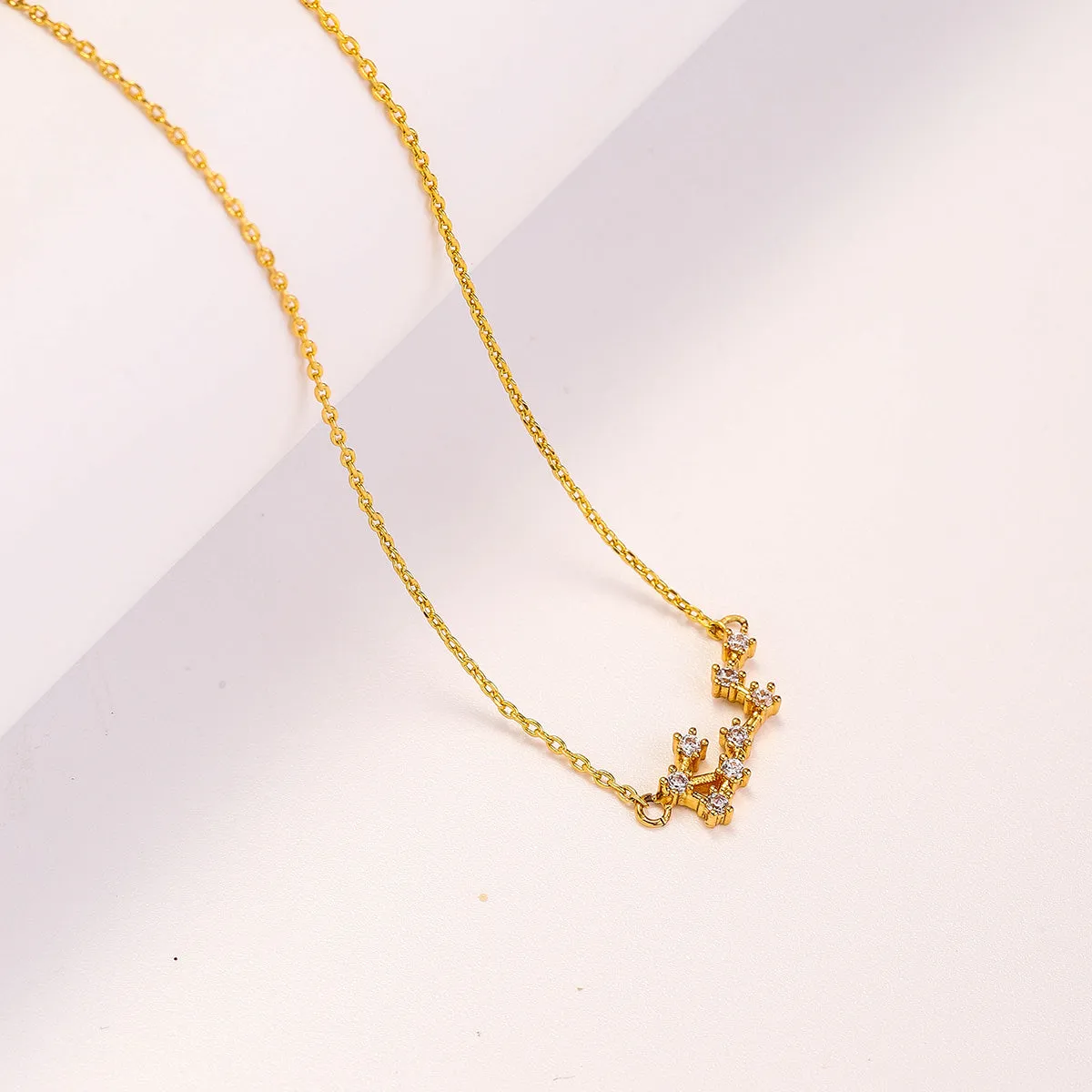 Scorpio Constellation Diamond Pendant Necklace