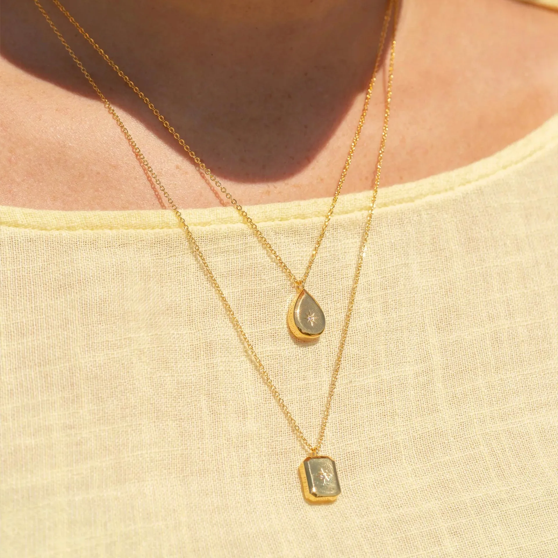 Sol Teardrop Necklace