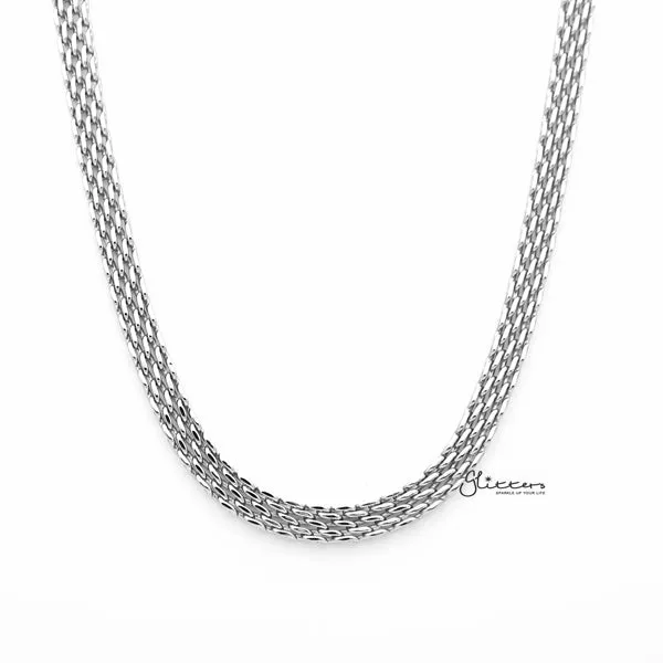 Stainless Steel Multi Link Chain Men's Necklaces - 6mm width | 61cm length