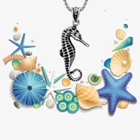 Stainless Steel Sea Horse Necklace