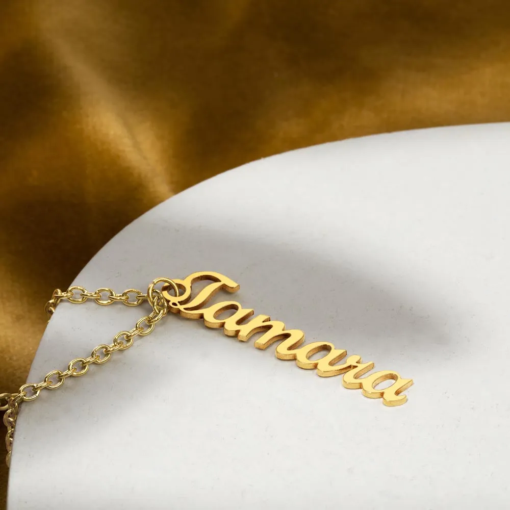 To My Daughter Gift, You Are My Miracle, Vertical Custom Name Necklace