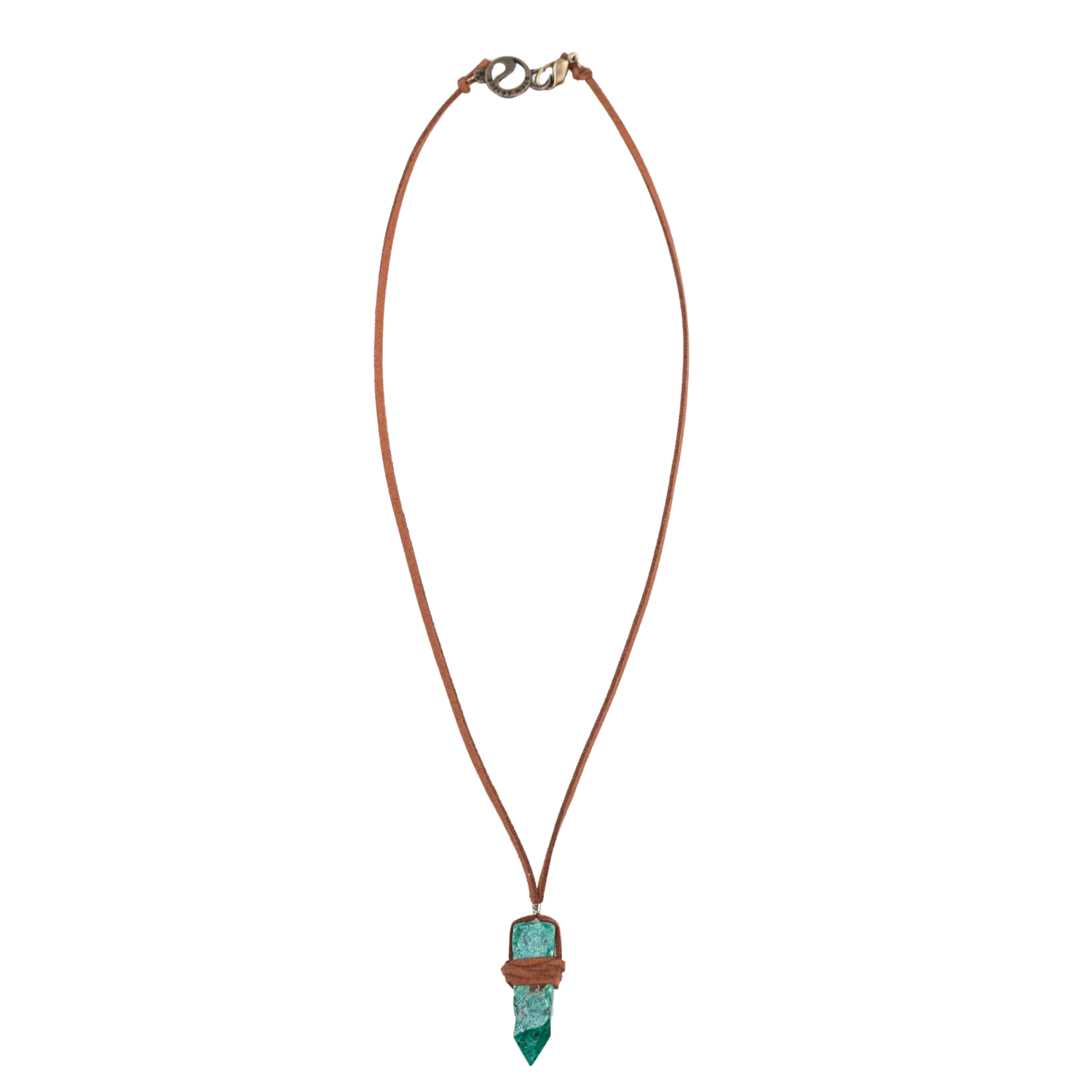 Turquoise Crystal Point Necklace