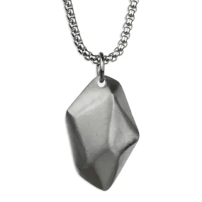 Wishing Stone Necklace - Matte Silver